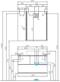 Акватон Шкаф подвесной Терра 24 дуб кантри/антрацит – фотография-4